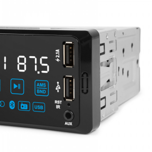 M.N.C. Fejegys&eacute;g "PhantomX" - 1 DIN - 4 x 50 W - gesztusvez&eacute;rl&eacute;s - BT - MP3 - AUX - USB (39752)