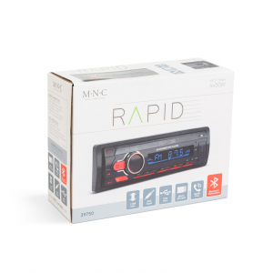 M.N.C. Fejegys&eacute;g "Rapid" - 1 DIN - 4 x 50 W - BT - MP3 - AUX - SD - USB (39750)