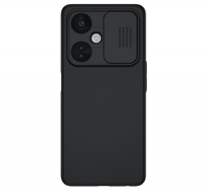 Nillkin CAMSHIELD szilikon telefonv&eacute;dő (&uuml;t&eacute;s&aacute;ll&oacute;s&aacute;g, kamerav&eacute;dő, cs&iacute;kos) FEKETE OnePlus Nord CE 3 Lite 5G (GP-141290)