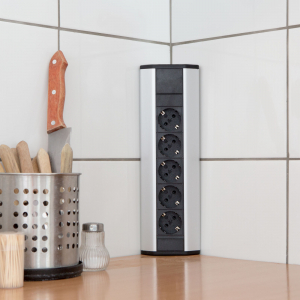 Delight Sarokeloszt&oacute; 5 x 250V, 16A alum&iacute;nium h&aacute;z (20482)