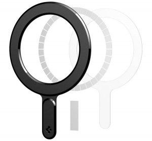 Spigen ONETAP RING &ouml;ntapad&oacute;s f&eacute;mlap (m&aacute;gneses aut&oacute;s tart&oacute;hoz ide&aacute;lis, MagSafe) FEKETE (ACP06106)