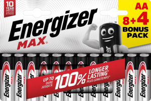 Energizer Max E91 B12 8+4 AA ceruza elem (E303325100)