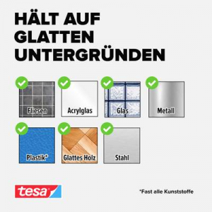 Tesa Powerstrips Small Ragaszt&oacute; kamp&oacute;k 3 db Feh&eacute;r, Nemesac&eacute;l (58620-00003-00)