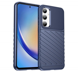 Szilikon telefonv&eacute;dő (&uuml;t&eacute;s&aacute;ll&oacute;s&aacute;g, cs&iacute;kos, dombor minta) S&Ouml;T&Eacute;TK&Eacute;K Samsung Galaxy A35 5G (SM-A356) "Gigapack csomagol&aacute;s" (GP-154195)