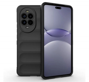 Szilikon telefonv&eacute;dő (&uuml;t&eacute;s&aacute;ll&oacute;s&aacute;g, kamerav&eacute;dő, 3D) FEKETE Huawei Nova 13 Pro "Gigapack csomagol&aacute;s" (GP-168020)