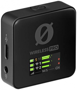 RODE Wireless PRO R&aacute;tűzhető Vezet&eacute;k n&eacute;lk&uuml;li mikrofon k&eacute;szlet &Aacute;tviteli m&oacute;d:Digit&aacute;lis Vezet&eacute;kkel, Cs&iacute;ptetővel, T&aacute;sk&aacute;val, Sz&eacute;lv&eacute;dővel Mikrofon TRRS (4008