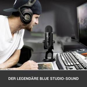 Blue Microphones Yeti &Aacute;ll&oacute; Sz&aacute;m&iacute;t&oacute;g&eacute;pes mikrofon &Aacute;tviteli m&oacute;d:Vezet&eacute;kes, USB Vezet&eacute;kes, USB Fekete (988-000229)