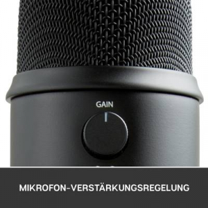 Blue Microphones Yeti &Aacute;ll&oacute; Sz&aacute;m&iacute;t&oacute;g&eacute;pes mikrofon &Aacute;tviteli m&oacute;d:Vezet&eacute;kes, USB Vezet&eacute;kes, USB Fekete (988-000229)