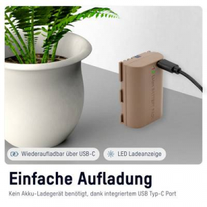 Ansmann Kamera-Akku A-Can LPE6 NH Kamera akku Megfelelő eredeti akku (kamera) LP-E6 7.4 V 2250 mAh (1400-0083)