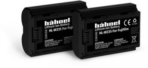 H&auml;hnel Fototechnik HL-W235, 2er Kamera akku Megfelelő eredeti akku (kamera) NP-W235 7.2 V 2250 mAh (10001611)