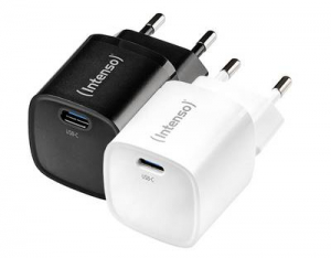 Intenso Power Adapter W30C2 white USB-s t&ouml;ltők&eacute;sz&uuml;l&eacute;k 30 W 1x USB-C Feh&eacute;r Belt&eacute;r GaN, USB Power Delivery (USB-PD) (7803062)