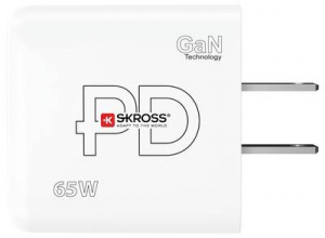 SKROSS Power Charger 65W PD GaN US USB-s t&ouml;ltők&eacute;sz&uuml;l&eacute;k 65 W 1x USB-A, 2x USB-C Power Delivery Belt&eacute;r (SKCH001265WPDUSCN)