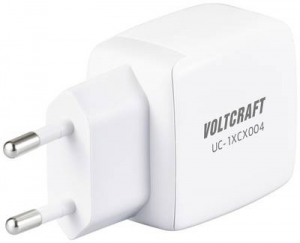 VOLTCRAFT UC-1XCX004 USB-s t&ouml;ltők&eacute;sz&uuml;l&eacute;k 20 W Belt&eacute;r Kimeneti &aacute;ram (max.) 3 A 1 x 1x USB-C GaN (VC-13158215)