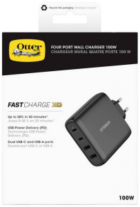 OtterBox Standard EU USB C  USB-s t&ouml;ltők&eacute;sz&uuml;l&eacute;k Belt&eacute;r 100 W 4 x 2x USB-C, 2x USB-A (78-81343)