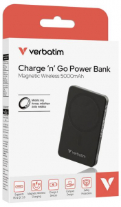 Verbatim Charge n Go Essentials Powerbank 5000 mAh Power Delivery 3.0, QC 3.0, Adaptive Fast Charge USB-C Fekete (32225)