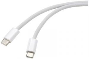 Renkforce Apple iPad/iPhone/iPod Csatlakoz&oacute;k&aacute;bel [1x USB-C dug&oacute; - 1x USB-C dug&oacute;] 1.00 m Feh&eacute;r (RF-6056882)