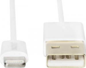 Digitus Apple iPad/iPhone/iPod Csatlakoz&oacute;k&aacute;bel [1x USB, USB 2.0 dug&oacute;, A t&iacute;pus - 1x Apple Dock dug&oacute; Lightning] 1.00 m Feh&eacute;r (DB-600106-010-W)