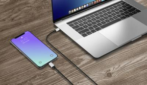 Renkforce Cell phone Csatlakoz&oacute;k&aacute;bel [1x USB-C dug&oacute; - 1x Apple Dock dug&oacute; Lightning] 2.00 m Fekete (RF-4353448)