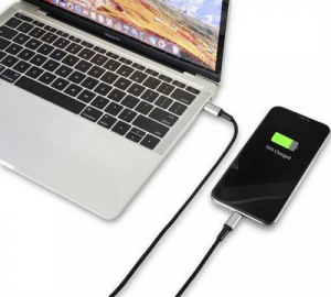 Renkforce USB-C, Apple lightning Csatlakoz&oacute;k&aacute;bel [1x USB 2.0 dug&oacute;, C t&iacute;pus - 1x Apple Dock dug&oacute; Lightning] 2.00 m &Uacute;jrahasznos&iacute;tott anyagb&oacute;l k&eacute;sz&uuml;lt (R