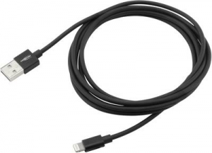 Ansmann Apple iPad/iPhone/iPod T&ouml;ltők&aacute;bel [1x USB 2.0 dug&oacute;, A t&iacute;pus - 1x Apple Dock dug&oacute; Lightning] 2.00 m Fekete (1700-0079)
