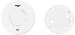 Sygonix Vezet&eacute;k n&eacute;lk&uuml;l f&uuml;stjelző 10 &eacute;ves elem&eacute;lettartammal, H&aacute;l&oacute;zatba k&ouml;thető Elemekről &uuml;zemeltetett (O x Ma) 105 mm x 36 mm (SY-6438012)