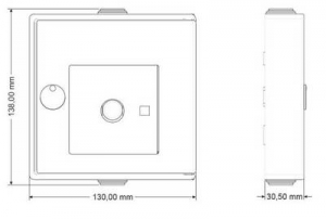 Hekatron FH.Genius Vezet&eacute;k n&eacute;lk&uuml;li k&eacute;zi nyom&oacute;gomb Elemekről &uuml;zemeltetett, H&aacute;l&oacute;zatr&oacute;l &uuml;zemeltetett (Sz x Ma x M&eacute;) 130 x 130 x 32 mm (31-5000013-01-03)