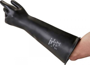 Ansell AlphaTec Nat&uacute;r latex Vegyi v&eacute;dőkesztyű M&eacute;ret (kesztyű): 9.5 EN 21420:2020 1 p&aacute;r (87104095)