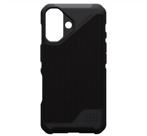 UAG METROPOLIS LT szilikon telefonv&eacute;dő (erős &uuml;t&eacute;s&aacute;ll&oacute;s&aacute;g, MagSafe, szőtt minta) FEKETE Apple iPhone 16 (114454113940)