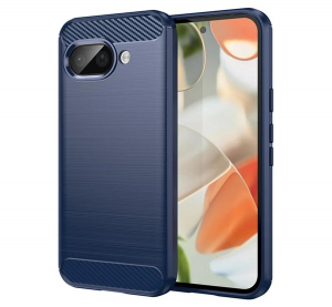 Szilikon telefonv&eacute;dő (&uuml;t&eacute;s&aacute;ll&oacute;s&aacute;g, l&eacute;gp&aacute;rn&aacute;s sarok, sz&aacute;lcsiszolt, karbon minta) S&Ouml;T&Eacute;TK&Eacute;K Google Pixel 9a "Gigapack csomagol&aacute;s" (GP-168491)