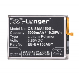 Cameron Sino Li-Polymer akku (3.85V / 5000mAh, Samsung EB-BA156ABY kompatibilis) FEKETE Samsung Galaxy A15 5G (SM-A156) / Galaxy A15 4G (SM-A155) (CS-