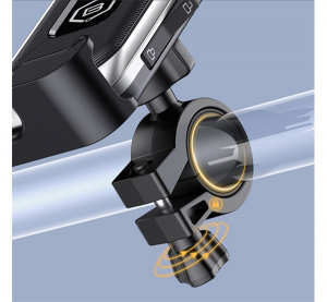 BLAVEC VELO ker&eacute;kp&aacute;ros &eacute;s motoros telefontart&oacute; (360&deg;, korm&aacute;nyra r&ouml;gz&iacute;thető, cs&uacute;sz&aacute;sg&aacute;tl&oacute;, 4.7-6.8" m&eacute;ret) EZ&Uuml;ST/FEKETE (BV02-HSB)