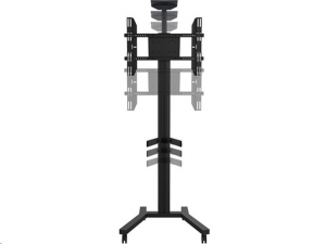 Multibrackets M Display Stand 180 gurulós monitortartó állvány 24-63" fekete (7350073730643)