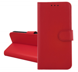 Tok &aacute;ll&oacute;, bőr hat&aacute;s&uacute; (FLIP, oldalra ny&iacute;l&oacute;, k&aacute;rtyazseb, asztali tart&oacute;) PIROS Samsung Galaxy A15 5G (SM-A156) / Galaxy A15 4G (SM-A155) "Gigapack csomag