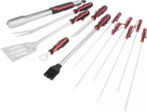 KS Tools Barbecue grill k&eacute;szlet Piros, Fekete (100088)