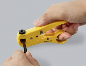 TOOLCRAFT Univerz&aacute;lis K&aacute;bel csupaszol&oacute; Alkalmas UTP adatk&aacute;belek, STP adatk&aacute;belek 3.5 - 9 mm (TO-9627696)