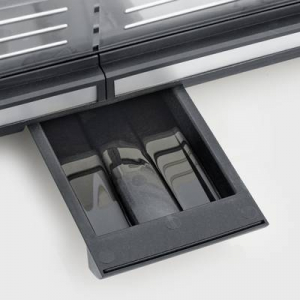 Severin PG  Asztali grill Asztali Vezet&eacute;kes, fokozatmentes hőm&eacute;rs&eacute;klet szab&aacute;lyoz&oacute; Fekete/ez&uuml;st (8564)