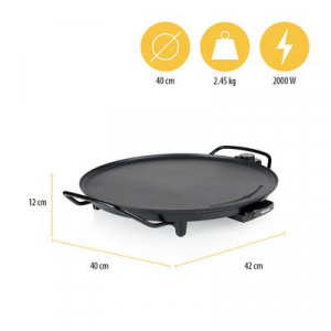 Tristar Grillező lap Elektromos Fekete (BP-2787)