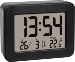 TFA Dostmann Kvarc &Eacute;bresztő&oacute;ra Fekete Riaszt&aacute;si idők 1 (60.2044.01)