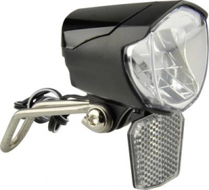 Fischer Fahrrad Ker&eacute;kp&aacute;r f&eacute;nysz&oacute;r&oacute; LED Dinam&oacute;r&oacute;l &uuml;zemeltetett Fekete (85355)