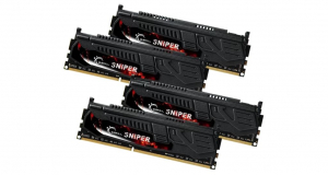 32GB Kit4 (4x8GB) G.Skill Sniper DDR3 2400MHz CL11 Intel XMP mem&oacute;ria (F3-2400C11Q-32GSR)