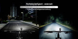 Fischer Fahrrad Frontlicht 100 Lux Ker&eacute;kp&aacute;r f&eacute;nysz&oacute;r&oacute; LED Akkur&oacute;l &uuml;zemeltetett Fekete (007790)