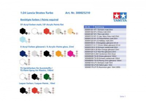 Tamiya Lancia Stratos Turbo Aut&oacute;modell &eacute;p&iacute;tők&eacute;szlet 1:24 (300025210)