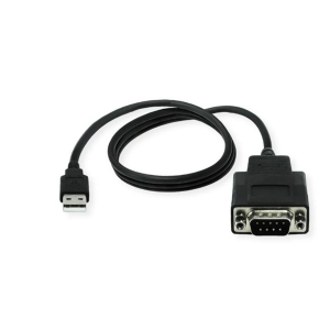 Roline K&aacute;bel USB-A - RS422/485, konverter, M/M, 1,2m, fekete (12.02.1174-5)
