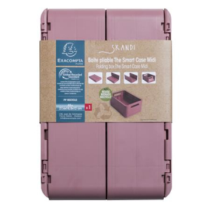 Exacompta T&aacute;rol&oacute;doboz, A5+, &ouml;sszecsukhat&oacute;,  "Skandi", r&oacute;zsasz&iacute;n (EX27138D)