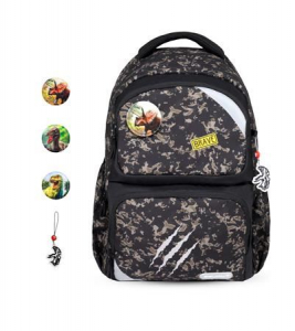 BELMIL Maxi Pack Dinosaur World Iskolat&aacute;ska, cipz&aacute;ras dinoszaurusz (338-37/2)