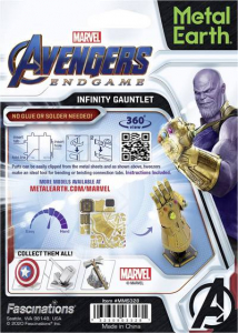 Metal Earth Marvel Avengers Infinity Gauntlet F&eacute;m &eacute;p&iacute;tők&eacute;szlet (502637)