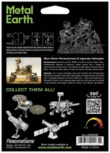 Metal Earth Mars Rover Perseverance & Ingenuity Helicopter F&eacute;m &eacute;p&iacute;tők&eacute;szlet (502522)