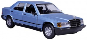 Bburago Mercedes 190E 1987, blau 1:24 Aut&oacute;modell (18-21103B)