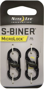 Nite Ize Karab&iacute;ner MicroLock S-Biner 2 35 mm x 15 mm x 7 mm 2 db (NI-LSBM-01-2R3)