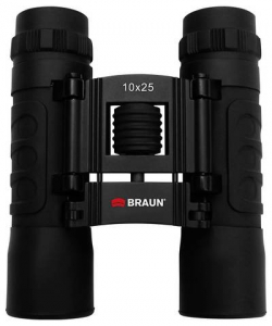 Braun Phototechnik T&aacute;vcső  10 x 25 mm Tető&eacute;lprizm&aacute;s Fekete (20122)